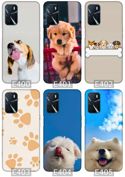 etui-na-oppo-a54s-wzory-psy-kolor-wielokolorowy