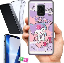 etui-na-xiaomi-redmi-note-9-pro-wzory-kuromi-szklo