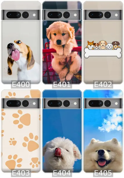 etui-na-google-pixel-7-pro-wzory-psy-kolor-wielokolorowy