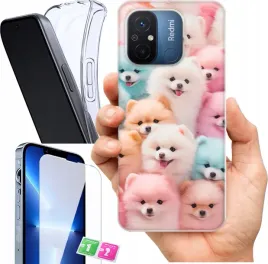 etui-na-xiaomi-redmi-12c-wzory-psy-szklo