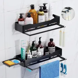 polka-lazienkowa-samoprzylepna-organizer-prysznicowy-2szt-czarny-mat