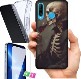 etui-na-huawei-p30-lite-wzory-death-smierc-szklo