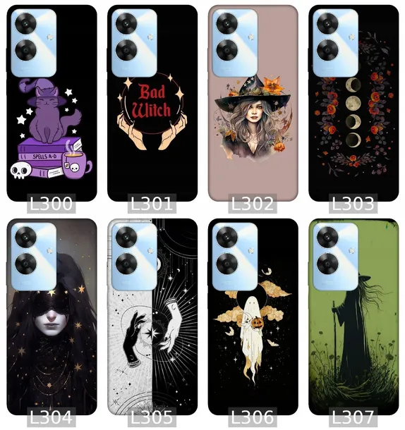 etui-na-realme-note-60-wzory-hallowen-kolor-wielokolorowy