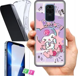 etui-na-xiaomi-redmi-note-9-wzory-kuromi-szklo
