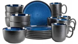 maser-niara-zestaw-naczyn-18-el-kamionka-niebiesko-czarny