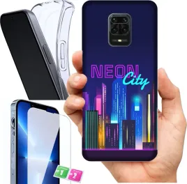 etui-na-xiaomi-redmi-note-9-pro-wzory-neon-szklo