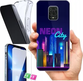 etui-na-xiaomi-redmi-note-9s-wzory-neon-szklo