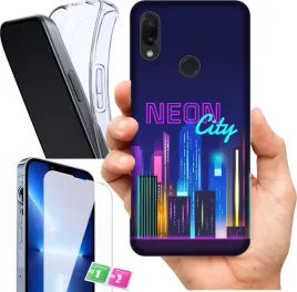 etui-na-xiaomi-redmi-note-7-wzory-neon-szklo