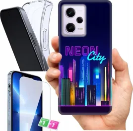 etui-na-xiaomi-redmi-note-12-pro-4g-wzory-neon-szklo