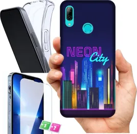 etui-na-huawei-p-smart-2019-wzory-neon-szklo