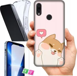etui-na-xiaomi-redmi-note-7-wzory-urocze-misie-szklo