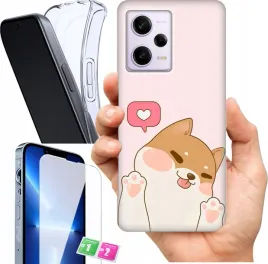 etui-na-xiaomi-redmi-note-12-pro-4g-wzory-urocze-misie-szklo