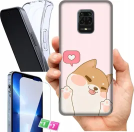 etui-na-xiaomi-redmi-note-9-pro-wzory-urocze-misie-szklo