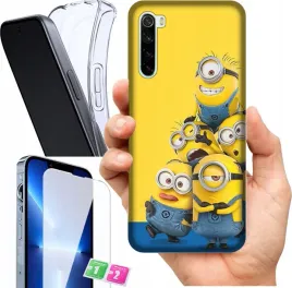 etui-na-xiaomi-redmi-note-8t-wzory-minionki-szklo