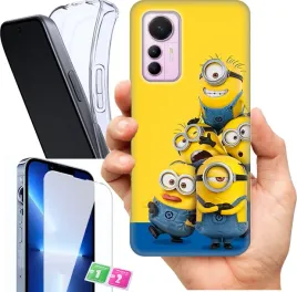 etui-na-xiaomi-12-lite-wzory-minionki-szklo