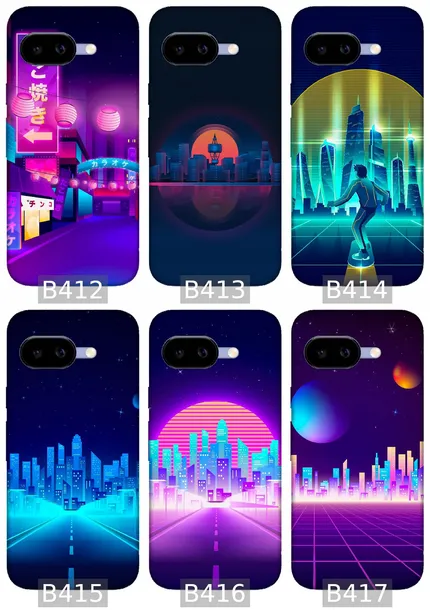 etui-na-google-pixel-9a-wzory-neon-material-tworzywo-sztuczne