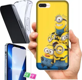 etui-na-apple-iphone-8-plus-wzory-minionki-szklo