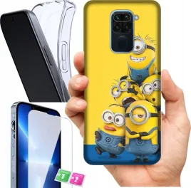 etui-na-xiaomi-redmi-note-9-wzory-minionki-szklo
