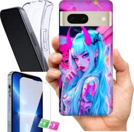 etui-na-google-pixel-7-wzory-neon-girl-anime-szklo