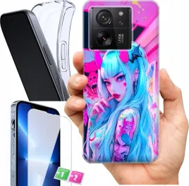 etui-na-xiaomi-13t-wzory-neon-girl-anime-szklo