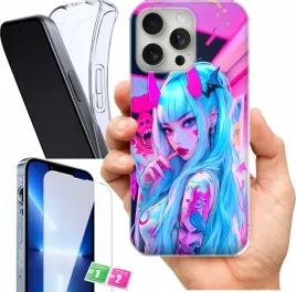 etui-na-apple-iphone-15-pro-wzory-neon-girl-anime-szklo