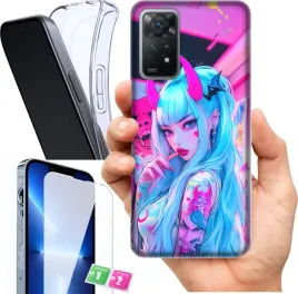 etui-na-xiaomi-redmi-note-11-pro-5g-wzory-neon-girl-anime-szklo