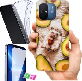 etui-na-xiaomi-redmi-12c-wzory-owoce-szklo