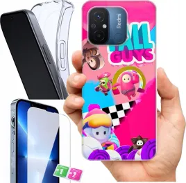etui-na-xiaomi-redmi-12c-wzory-fall-guys-szklo