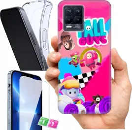 etui-na-realme-8-pro-wzory-fall-guys-szklo