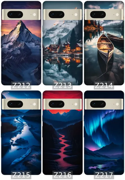 etui-na-google-pixel-7-wzory-gory-material-tworzywo-sztuczne