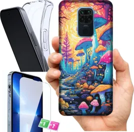 etui-na-xiaomi-redmi-note-9-wzory-grzyby-szklo