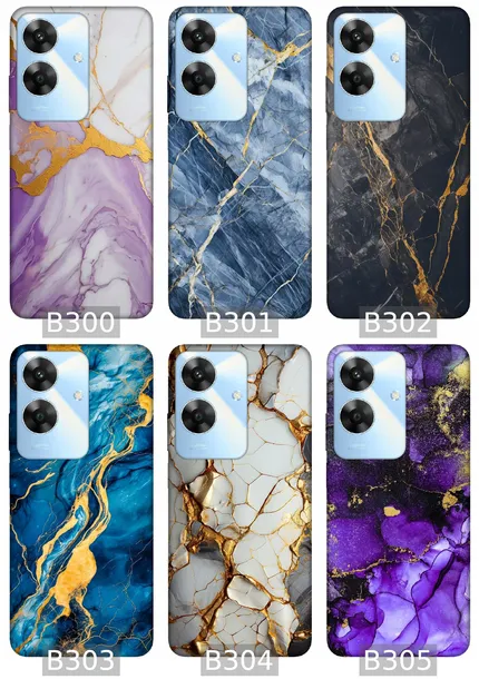 etui-na-realme-note-60-wzory-marmur-kolor-wielokolorowy