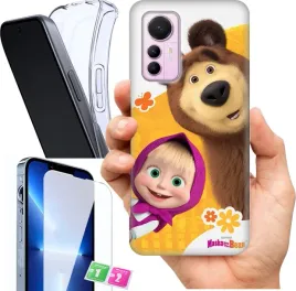 etui-na-xiaomi-12-lite-wzory-masza-i-niedzwiedz-szklo