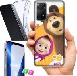 etui-na-xiaomi-redmi-note-11-pro-5g-wzory-masza-i-niedzwiedz-szklo