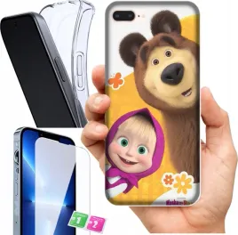 etui-na-apple-iphone-8-plus-wzory-masza-i-niedzwiedz-szklo