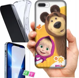 etui-na-apple-iphone-7-plus-wzory-masza-i-niedzwiedz-szklo