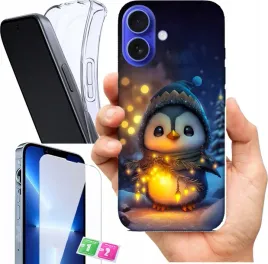 etui-na-apple-iphone-16-plus-wzory-zimowe-zwierzeta-szklo