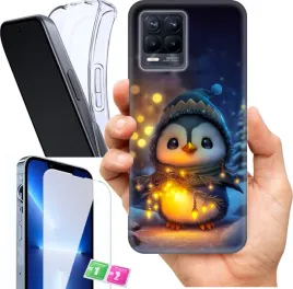 etui-na-realme-8-pro-wzory-zimowe-zwierzeta-szklo