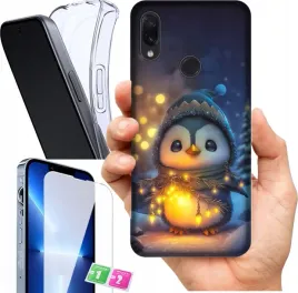 etui-na-xiaomi-redmi-note-7-wzory-zimowe-zwierzeta-szklo