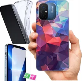 etui-na-xiaomi-redmi-12c-wzory-geometryczne-szklo