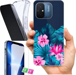 etui-na-xiaomi-redmi-12c-wzory-summer-vibes-tropical-szklo