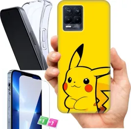 etui-na-realme-8-pro-wzory-pikachu-szklo