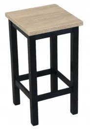 taboret-wysoki-barowy-hoker-60cm-prosty-nowoczesny-czarny-dab-sonoma
