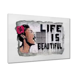 obrazy-120x80-life-is-beautiful-banksy