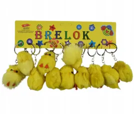 brelok-do-kluczy-pluszowa-zawieszka-zolty-kurczaczek-zestaw-12szt