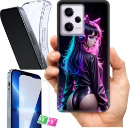 etui-na-xiaomi-redmi-note-12-pro-4g-wzory-anime-girl-uwu-szklo