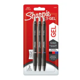 zestaw-sharpie-s-gel-dlugopisy-zelowe-3-kolory-m-0-7mm-niebieski-czar