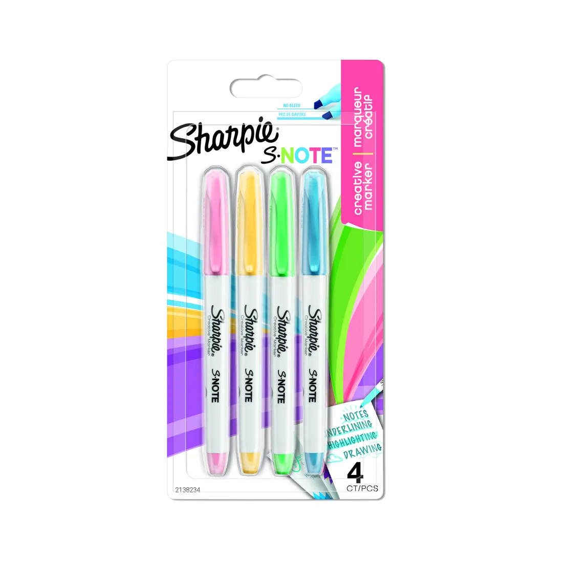 sharpie-s-note-mix-kolorow-4-szt