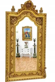 krolewskie-duze-lustro-wiezyczki-korony-drewno-215cm-vintage
