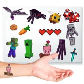 tatuaze-minecraft-tymczasowe-dla-dzieci-dzieciece-wzory-12szt-arkusz